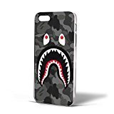 Bape Shark Black Army Pattern for Iphone Case (iPhone 6s White)