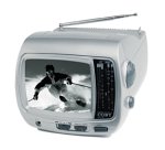 Coby CX-TV6 5" Portable Black & White TV with AM/FM Radio