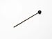 TreeWorks Chimes TRE03M Made in USA Single Hard Polymer Replacement Mallet for Energy Chimes, Hard Black Polymer