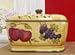 ACK Tuscan Mixed Fruit Collection Deluxe Hand-Painted Toast Bread Box Jar, 88475
