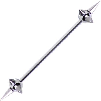 Body Candy Spike Ball Stainless Steel Industrial Project Bar 31mm