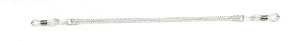 Elastic Spiral Band in Transparent, Length: Approx. 15 cm, Glasses Holder, Transparent, One Size