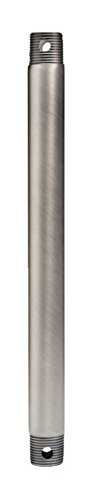 Kichler 360001GST Accessory Fan Down Rod 18-Inch, Galvanized Steel