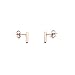 Honeycat Flat Drop Bar Stud Earrings in 18k Rose Gold Plate | Minimalist, Delicate Jewelry (Rose Gold)