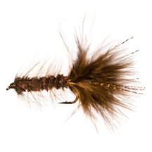 UPC 712607025828, Wetfly Flash A Bugger - Brown, Fly Fishing Flies 1 DOZEN (8)