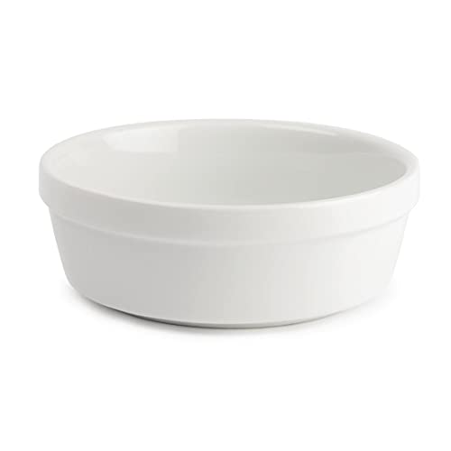 Olympia Whiteware Porcelain Round Pie Bowls 41x119mm, White, 41X119X119mm