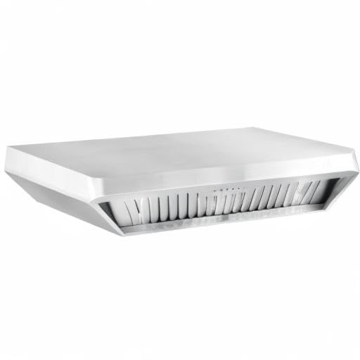 COSMO COS-QB90 36 in. Haven Collection 500 CFM Ducted Under Cabinet Range Hood, Button Control, LED Lights, Stainless Steel