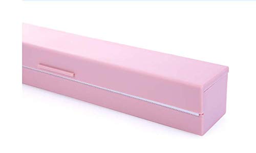 Fento Cling Film Cutter,Food Wrap Dispenser, Plastic Wrap Cutter,Plastic Storage Holder Kitchen Accessories(Pink)