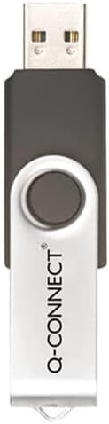 Q-Connect 4GB USB 2.0 Memory Stick Flash Drive Silver Black Compact view 5