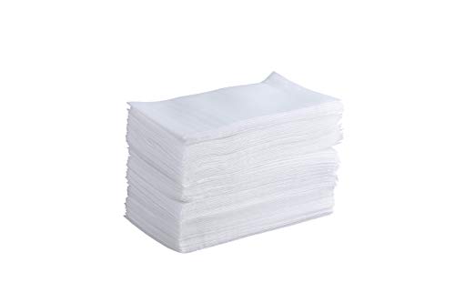 100 Pack 7.5"x 12" Foam Wrap Cushion Pouches (0.75mmThickness), Extra 5 Pack Fragile Stickers Labels(60 pcs) - Protect Dishes, Glasses, Porcelain & Fragile Items, for Moving, Packing by ZMYBCPACK