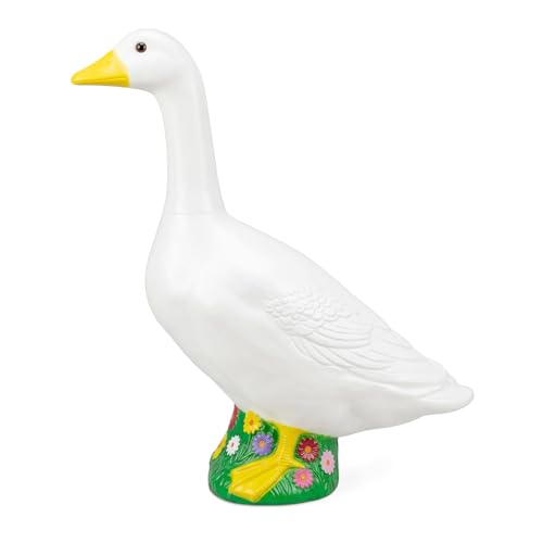 Hofriyo 23 Inch Large Porch Goose Statue - PE Plastic Outdoor Goose Decor for Lawn, Yard, & Garden Decoration, Unique Housewarming Birthday Graduation Gifts for Women Mom Grandma