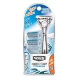 Schick Quattro Titanium Razor Kit With 3 Cartridges, 1 ea