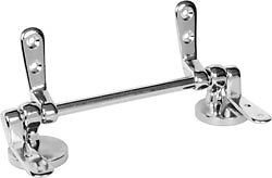 IRONMONGERY WORLD® Chrome/Brass Toilet SEAT Hinge KIT for Wooden Seats (Polished Chrome)