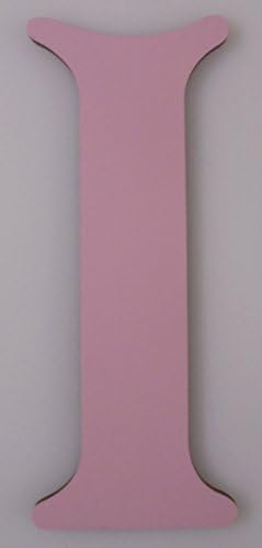 8" Tall Wooden Letter ** Plain PINK Letter A-Z** Child Door Plaque Sign Plate Wall Art **Ready to decorate** - (Letter I)