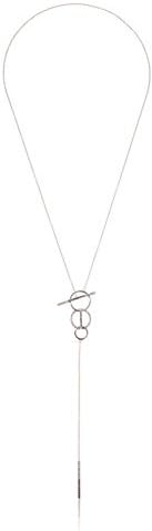 Judith Jack Sterling Silver/Marcasite and Crystal “Y” Necklace
