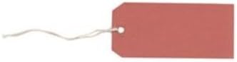 1000 Red Strung Tags 120 x 60 mm String Tie On Parcel