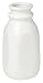 Now Designs Ceramic Milk Bottle, Small, White