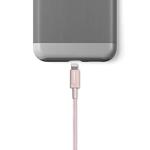 Amazon Basics Nylon USBA to Lightning Cable Cord, MFi Certified