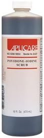 10% Povidone-Iodine Scrub Solution, 16 oz. Screw Cap Bottle