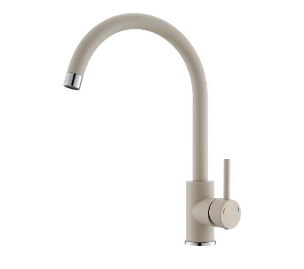 Kitchen Sink tap Made of Granite with a Fixed spout from Alveus Roxa - Pebble - 1141961