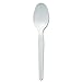 Dixie TH207 Plastic Cutlery Heavyweight Teaspoons, White (Pack of 100)