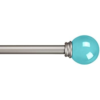 Amazon Com Amazonbasics Decorative 5 8 Curtain Rod With Round