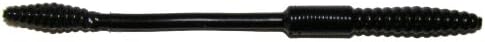 Big Bite Baits 4.5-Inch Squirrel Tail Worm-Pack of 10 (Black)