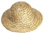 4" Mini straw hats. Wangs doll crafts