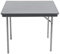 Dynalite Featherweight Heavy, Duty ABS Plastic Folding Table, Square, 30"W x 30"L x 29"H