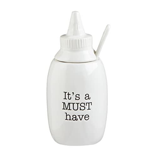 Mud Pie Mustard Condiment Bottle 6in x 2.83in