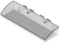Southern Imperial Rpdmp-140425-fr Fastrack And Crossbar Visi-bin Tray, Clear Plastic