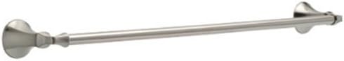 DeltaMandara (1-Pack) 24'' Towel Rack for Bathroom SpotShield Brushed Nickel Towel Bar for Bathroom Wall Towel Holder Rod Wall Mounted 76224-BN