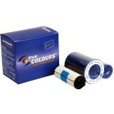 Zebra Technologies 800015-440 TMCKO True Colors I Series Color 5 Panel Ribbon with 1 Cleaning Roller for Model P3XX, P4XX, P5XX Compatible, 200 Labels per Roll