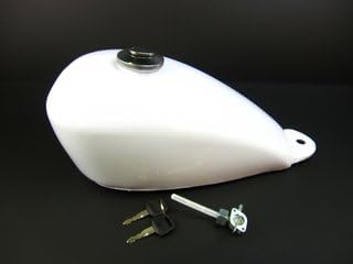 Amazon ミニモト モンキースポーツスター燃料タンクホワイト タンク本体 車 バイク