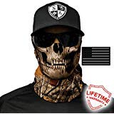 Sa Company Face Shield with Blackout Sticker (Forest Camo Skull)