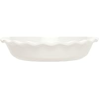 Emile Henry Made In France 9 Inch Pie Dish, White