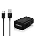 Samsung Fast Adaptive Wall Adapter Charger for Galaxy S9  Note 9 S8 Note 8 EP-TA20JBE - 5 Foot  Type C / USB-C Cable - Black