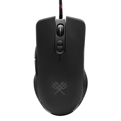 GADIRIA DunMoon Wired Gaming Mouse - 1,200 to 7,200 dpi, Optical Gaming Mouse, Ergonomic, LED with 7 Programmable Buttons, RGB Lighting for PC, Laptop, Computer - Gaming Mouse.