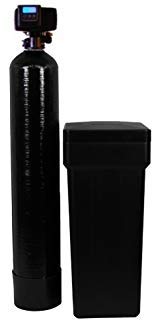 Fleck 5600sxt On Demand Water Softener with Resin Made in USA/Canada 64,000 Grains Black