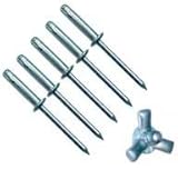 Small Head Mill/Plain Exploding Pop Rivets 50ct