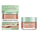 L'Oreal Paris Pure-Clay Mask, Exfoliate & Refine Pores, 2 oz