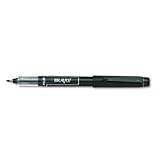 Bravo! Porous Point Stick Water-Based Marker Pen, Black Ink, Bold
