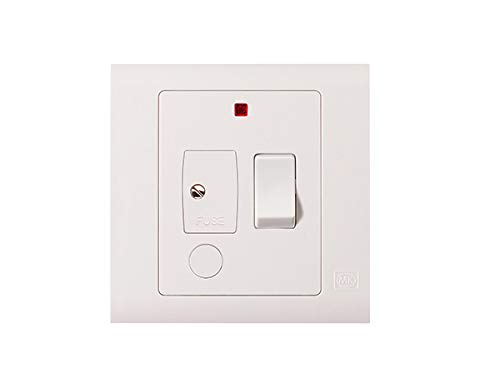 MK Essentials 1G 13A Switched Fused Connection Unit with NEON