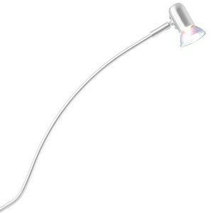 Jesco Lighting ALCR128-WHWH Series 128 Ivonne - One Light Low-Voltage Clamp Mount Display Lamp, White Finish