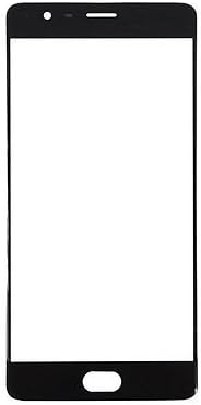 Shockware Touch Screen Front Outer Glass Replacement Part Compatible With OnePlus 3T : Black