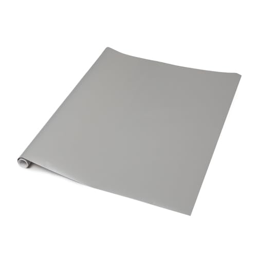 67.5cm x 1m up to 15m dc fix MATT GREY sticky back plastic vinyl wrap film (200-8281) (200-8281-5)