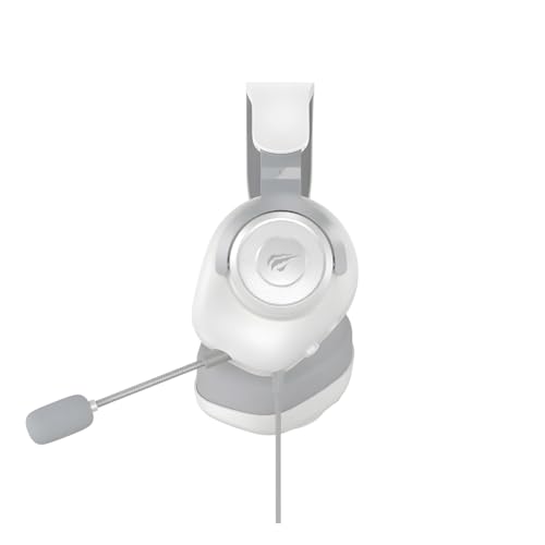 Headset Gamer Havit Usb 7.1 Som estéreo surround 3D H2230U Cinza/Branco