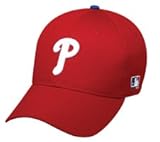 MLB ADULT Philadelphia PHILLIES HomeRed Hat Cap Adjustable Velcro TWILL