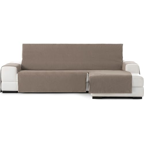 ECOMMERC3 Chaiselong Bankovertrek, extra rechts, elastisch, extra rechts voor rugleuning, zitting en armleuningen, taupe