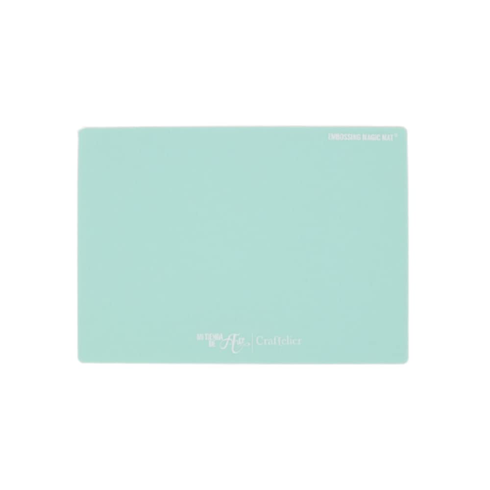 Craftelier - Magic Mat® Silicone Rubber Cold Embossing Silicone Embossing Base for Sizzix Big Shot | Ideal for Use with Your Die Cutting Machine | Size 22.5 x 15.5 x 0.165 cm - Turquoise Colour